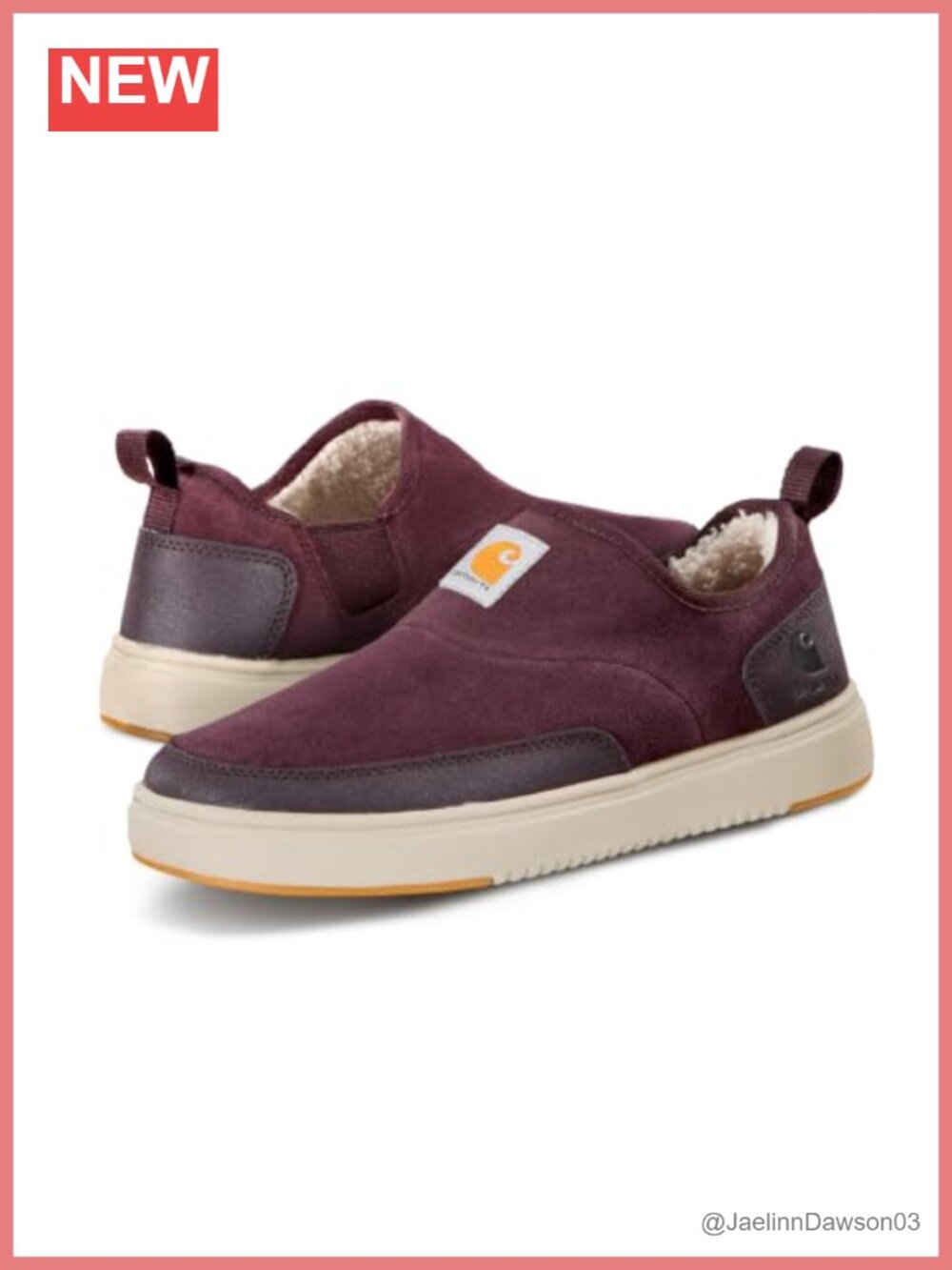 Carhartt Women's Detroit Lined Slip-On Loafers, Leather, Slip-Resistant, Pull-On